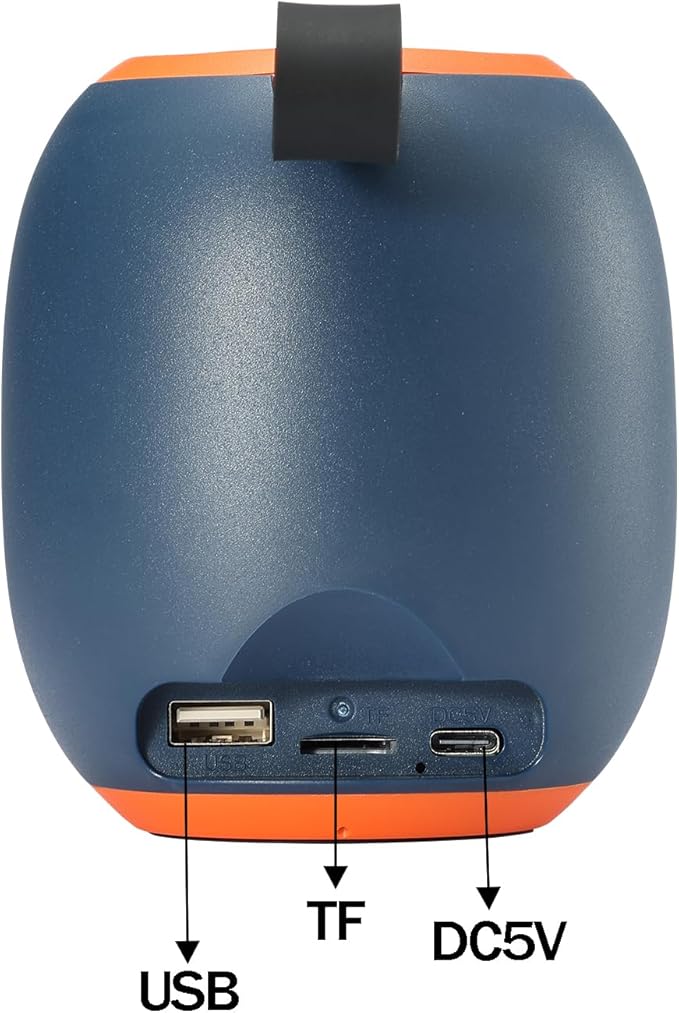 Portable Bluetooth Speaker – 8W HD audio quality, TWS stereo pairing, LED light - Image 7