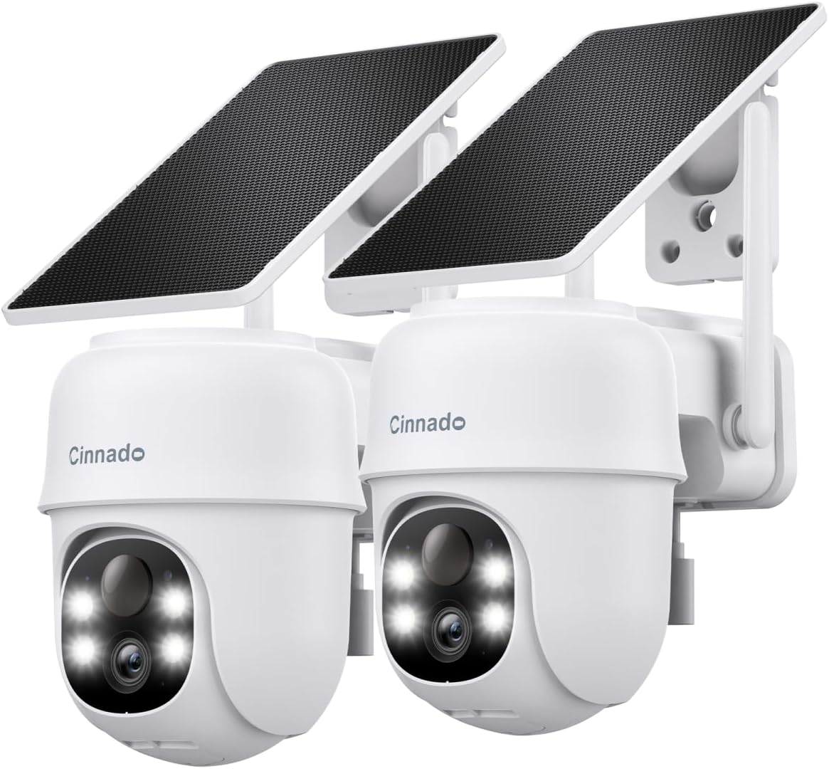 2K Cameras for Home Security-2.4G WiFi Outdoor Camera Wireless Solar/Battery