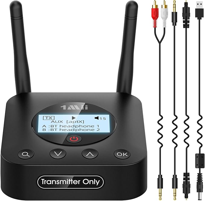 1Mii B06TX+ Long Range Bluetooth 5.2 Transmitter by 1Mii