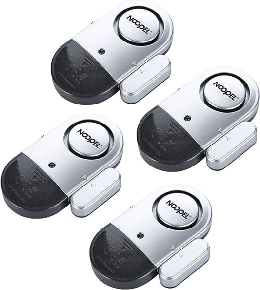 Door Alarms When Opened for Kids Safety, 4 Pack 120dB Loud Window Sensors for by FocusonYourSafety