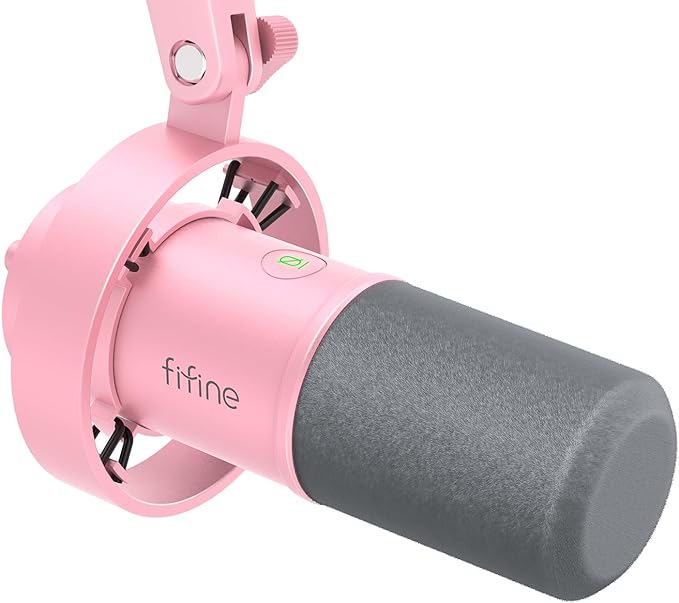 FIFINE XLR/USB Dynamic Microphone, Studio XLR Vocal Podcast Microphone by FIFINE