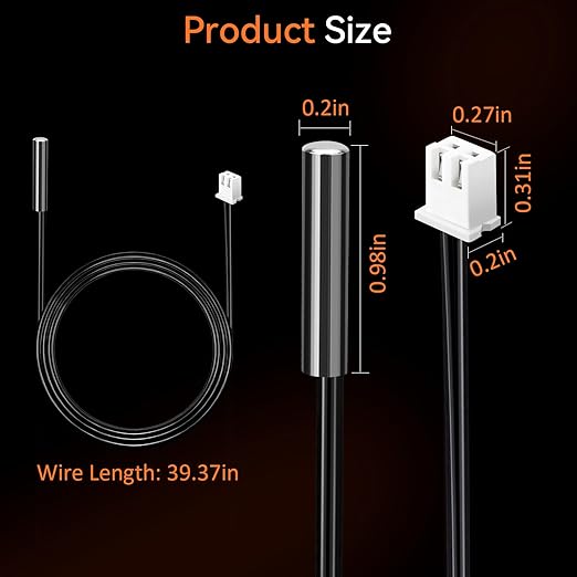 AOHIEDI 5PCS High Accuracy Temperature Sensor Probe, Premium B3950 Ntc 10k - Image 7
