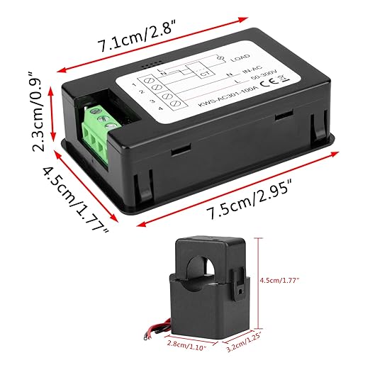 DROK AC Multimeter, 50-300V 0-100A - Image 4