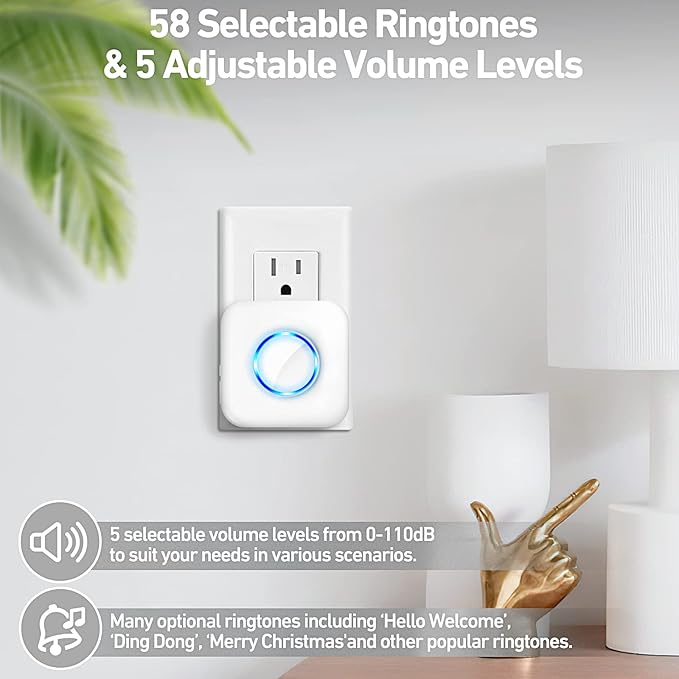 Door Chime, Satisure Wireless Door Open Contact Sensor Alarm Chime - Image 8