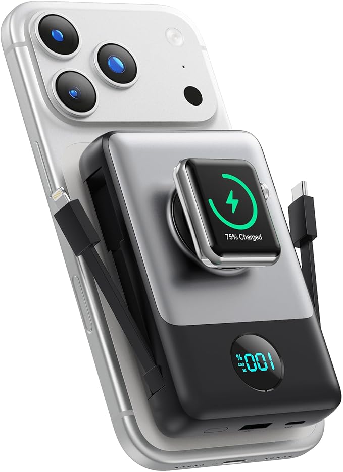 6 in 1 Magnetic Portable Charger by APHUWJ