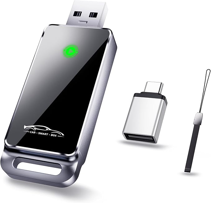 vnilrgle Wireless CarPlay Adapter 2024 Upgrade, Plug and Play, No Latency by VNILRGLE