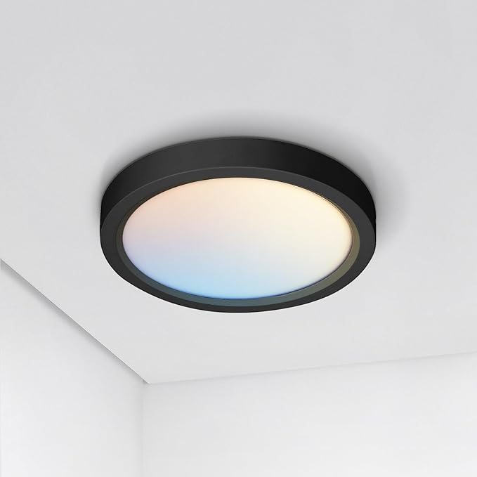 ASD LED 5" Round Flush Mount Ceiling Light Fixture, Low Profile Surface by ASDLightingCorporation