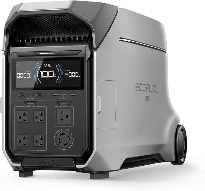 EF ECOFLOW DELTA Pro 3 Portable Power Station, 4096Wh LFP Battery, Expandable by EFECOFLOW