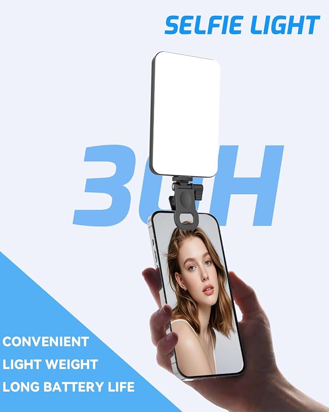 5000 mAh Portable Selfie Light for iPhone: Rechargeable Phone Fill Lights - Image 6