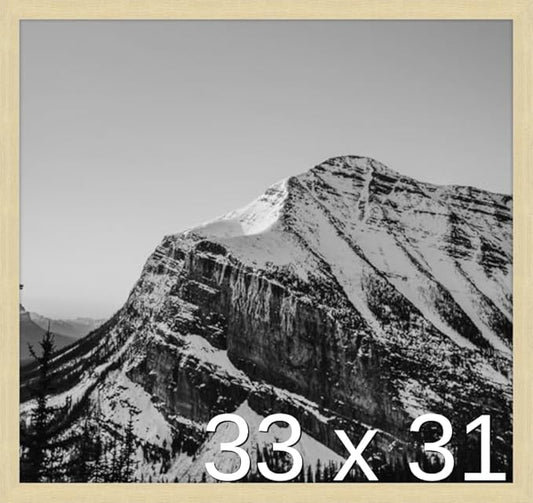 Frame It Easy 33 x 31 Wheat Wood Frame by FrameItEasy