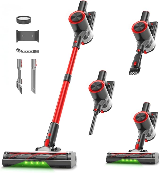 Clinkal Cordless Stick Vacuum Cleaner, 38Kpa Powerful Suction Vacuum Cleaner by Unknown
