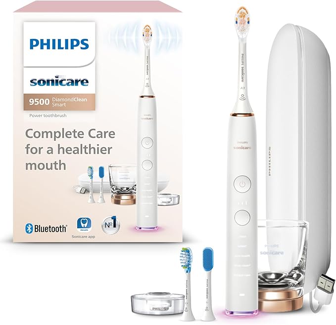 Philips Sonicare DiamondClean Smart 9500 Electric Toothbrush, Sonic Toothbrush by PhilipsSonicare