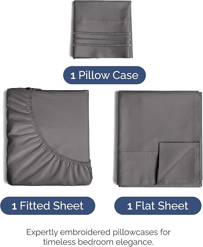 Twin XL Size 3 Piece Sheet Set - Image 2