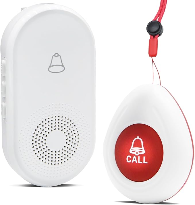 Wireless Caregiver Pager SOS Call Button by Nestling