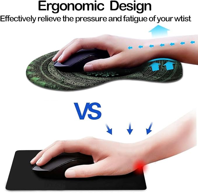 Ergonomic Mouse Pad with Wrist Support, Mouse Pad with Wrist Rest and Coaster - Image 2
