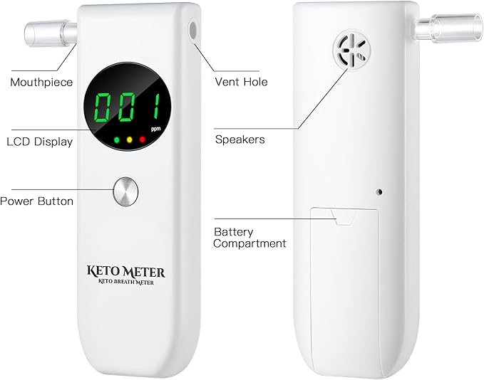 Home Breath Ketosis Meter Professional Ketone Testing & Monitoring – High - Image 5