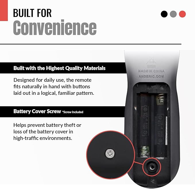 ANDERIC RRCM7500 for Channel Master DVR Remote Control CM7500XRC2 Replacement - Image 6