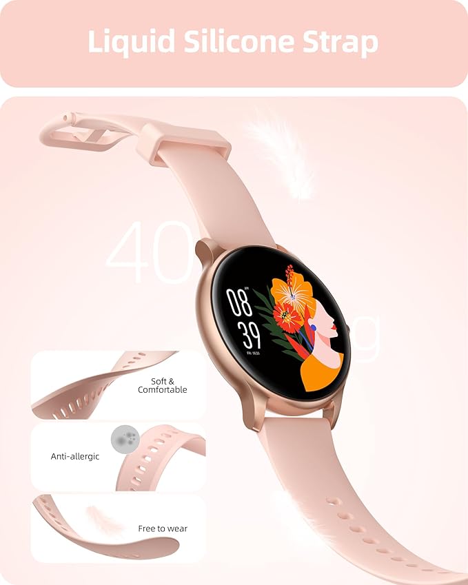 Parsonver Smart Watch for Women, HD Screen Fitness Tracker IP68 Waterproof - Image 7