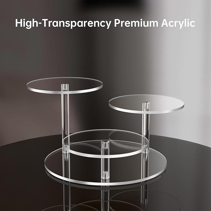 NiHome Clear Acrylic Display Stand - Image 3