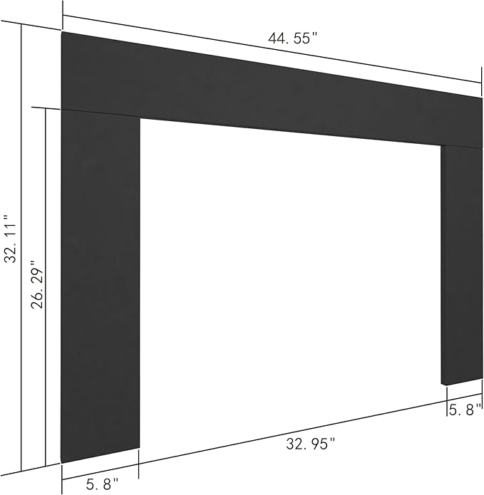 Trim Kit for 35.6" W x 27.5" H Electric Fireplace Inserts - Image 4