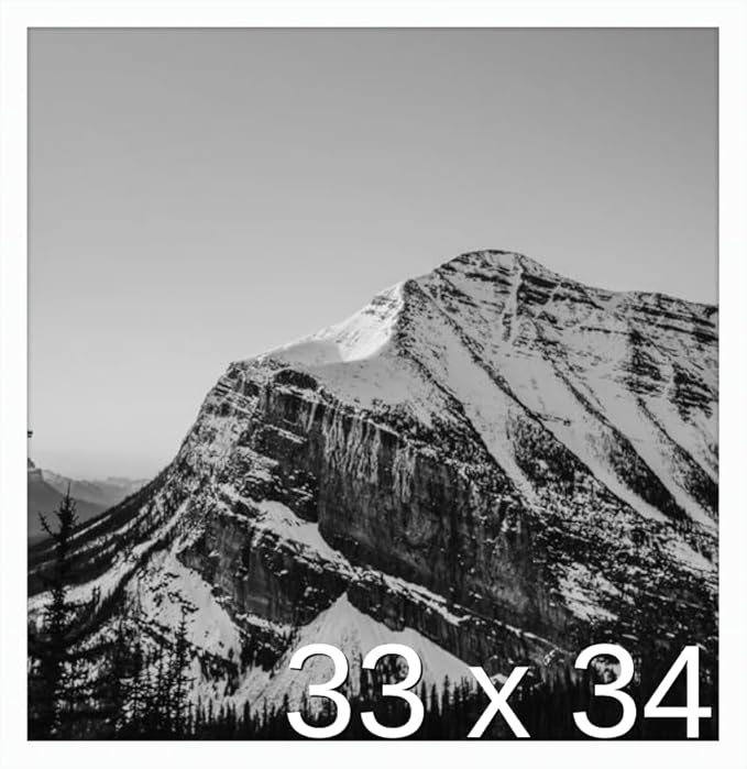 Frame It Easy 33 x 34 White Wood Frame by FrameItEasy
