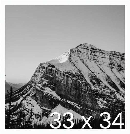 Frame It Easy 33 x 34 White Wood Frame by FrameItEasy