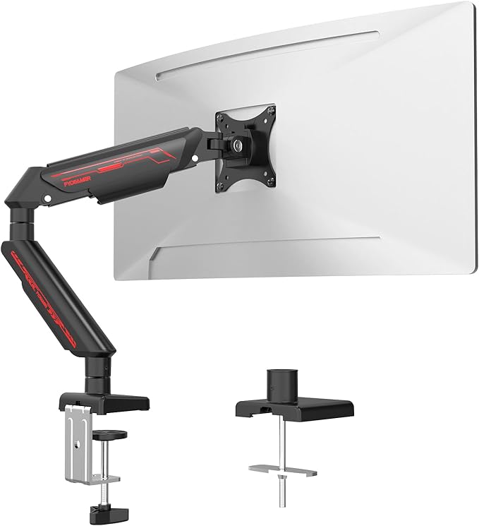 Fydeamer Monitor Arm for 17-35" Screens up to 24.2 lbs, Ergonomic Gas Spring by Fydeamer