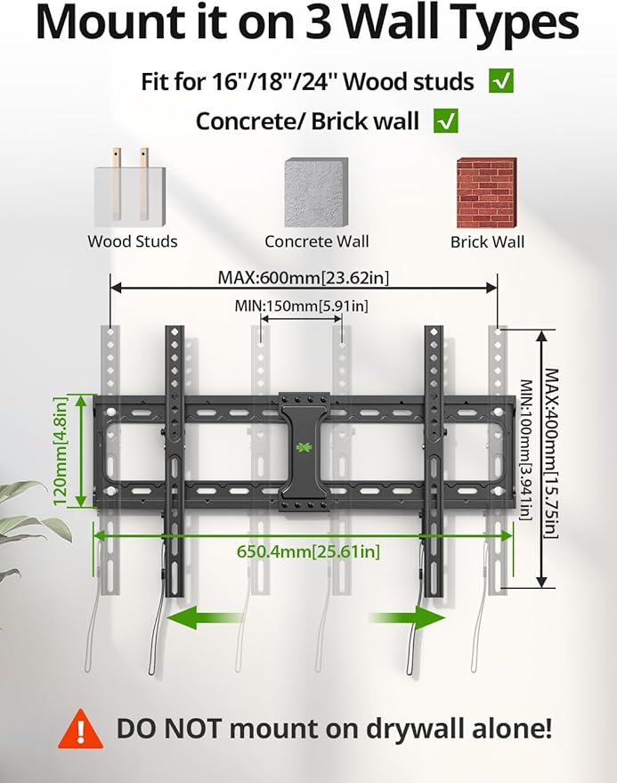 USX MOUNT Tilting TV Wall Mount - Image 6
