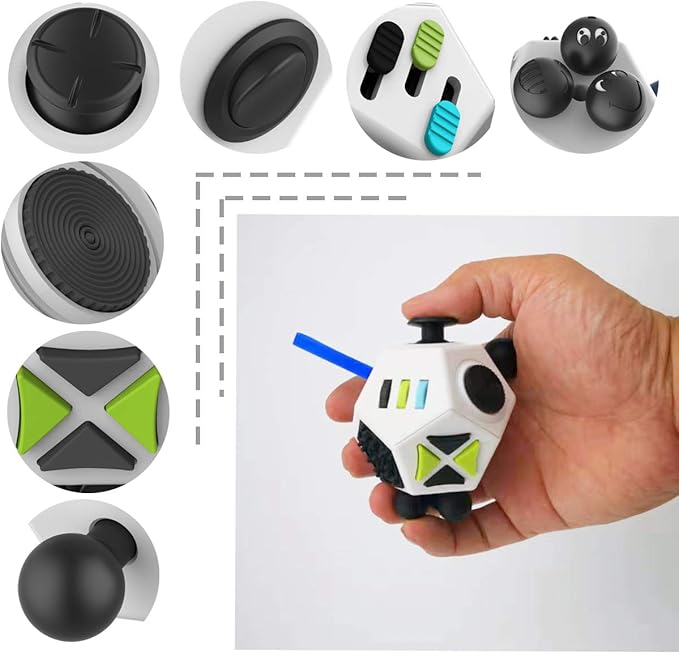Fidget Dodecagon –12-Side Fidget Toys Cube Relieves Stress and Anxiety Anti - Image 9