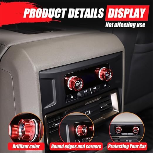 for Hummer EV Accessories Rear Air Conditioner Switch Button Knob Cover - Image 2