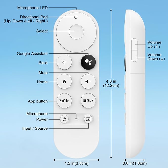 Replacement Voice Remote for Google-Chromecast-Remote, for Chromecast - Image 5