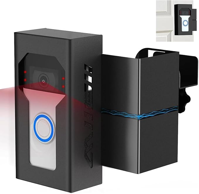Anti Theft Ring Doorbell Mount, All Metal Ring Camera Door Mount Upgrade by MIIGII