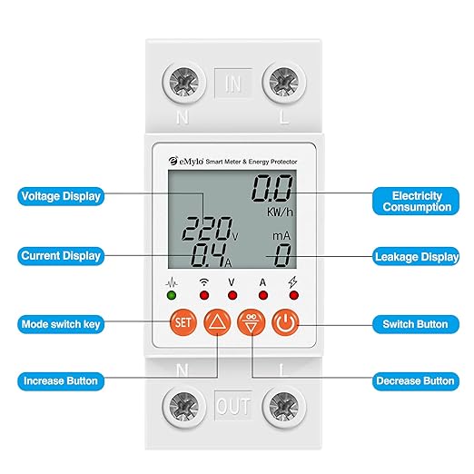 eMylo Single-Phase Smart Energy Meter 63A 80-400V - Image 8