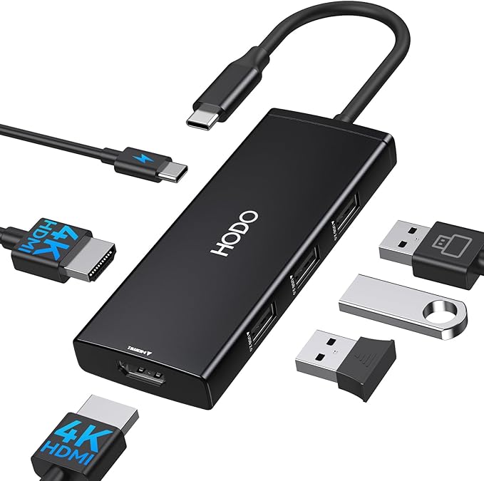 HODO Docking Station USB C to Dual HDMI Adapter, USB-C Hub by HODO