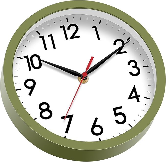 AKCISOT Wall Clock 8 Inch Silent Non-Ticking Modern Clocks Battery Operated - Image 9