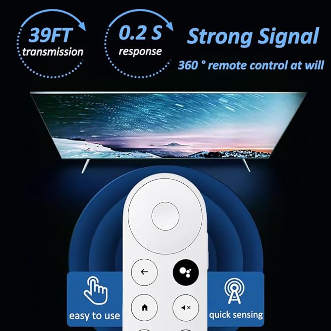 New Voice Remote for Google Chromecast 4k Snow TV, G9N9N Replacement Remote - Image 8