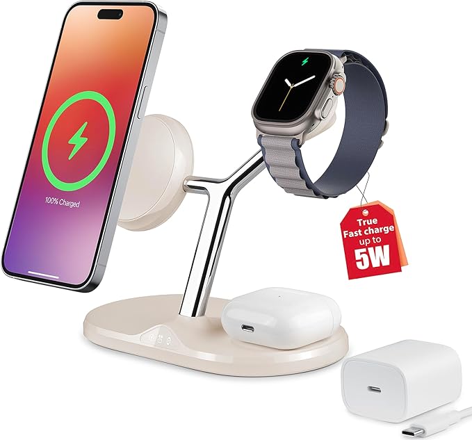 3-in-1 Wireless Charging Station by HOLAMI