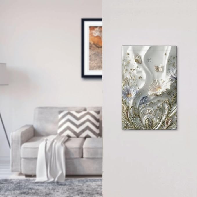 Bvtewkhz Boho Floral Wild Flower No Device Single Blank Decorative Light Switch - Image 6