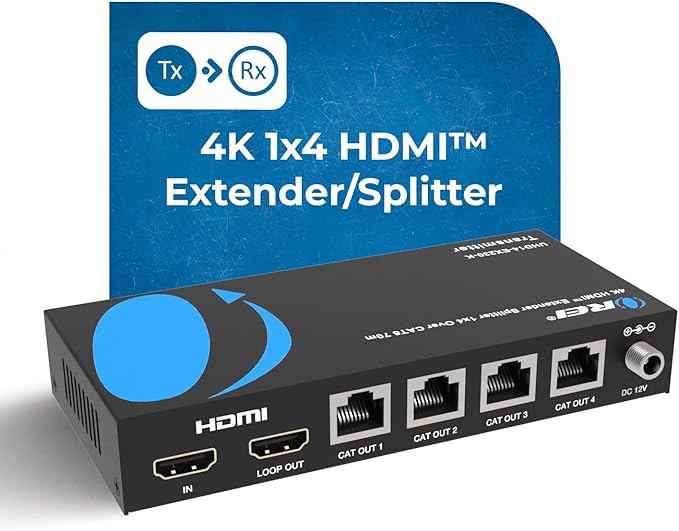 OREI 4K 1x4 HDMI Extender Splitter - Image 2