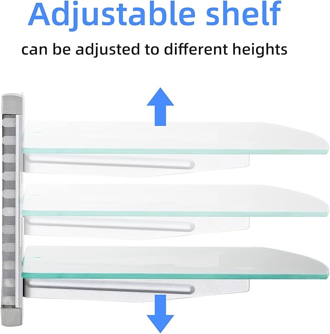 suptek Single Silver Floating Shelf - Image 4