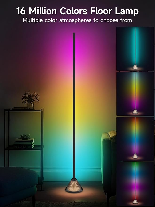 Tyute Corner Floor Lamp, Smart RGB LED Corner Lamp - Image 2