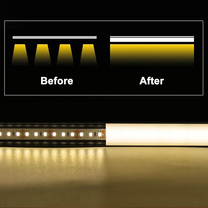 VST 6Pack 3.3 ft Black LED Aluminum Channel - Image 6