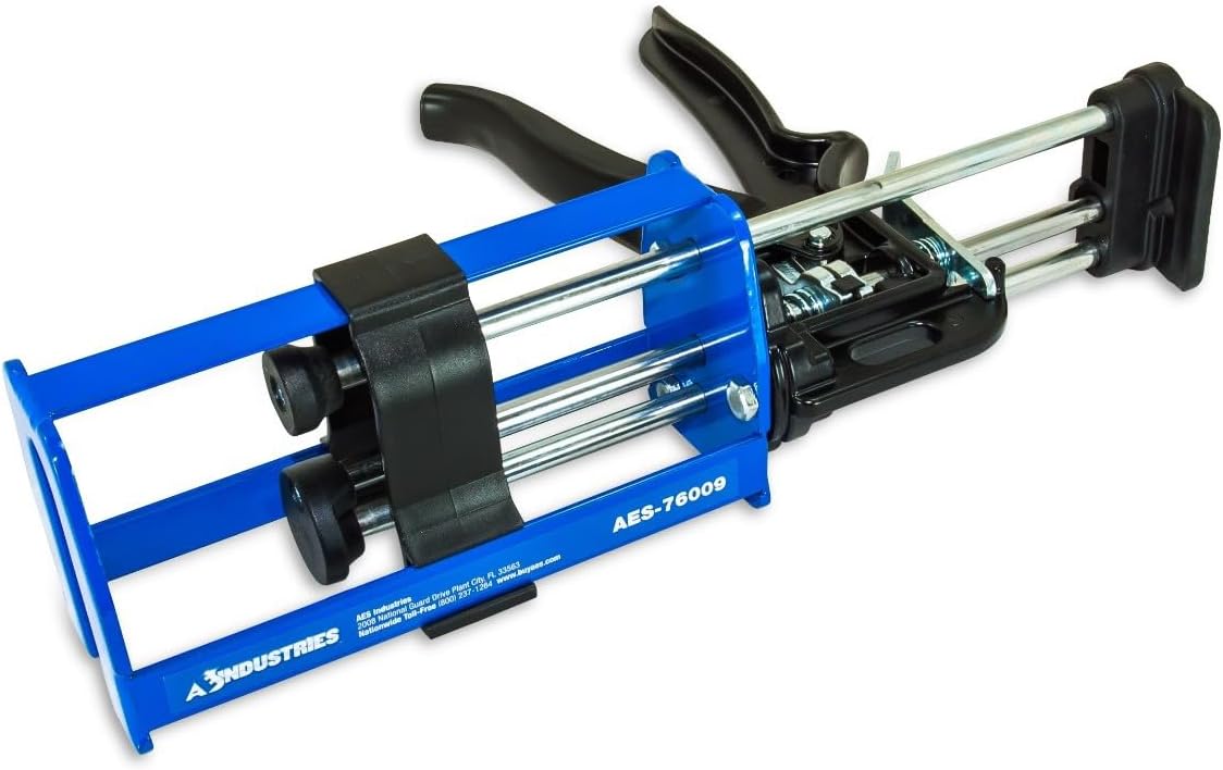 200mL 1:1 and 2:1 Dual Cartridge Applicator Gun for Dispensing Panel Bond Adhesive, Fillers, Structural Epoxy, Plastic Repair Epoxy and Adhesives