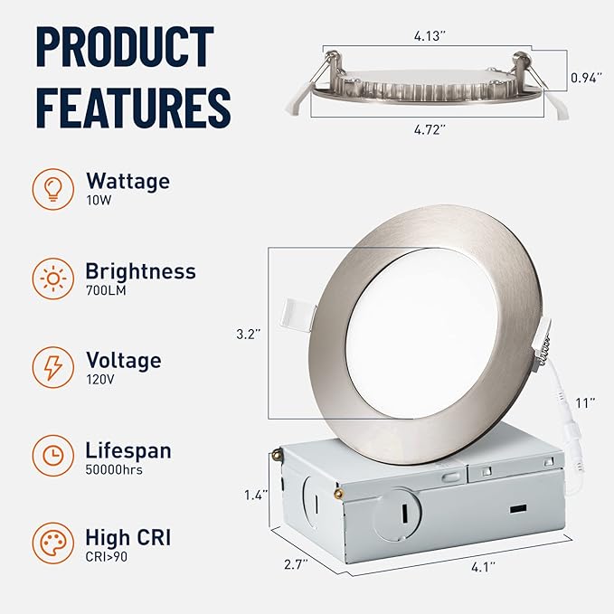 12 Pack Recessed Lighting 4 Inch - Image 2