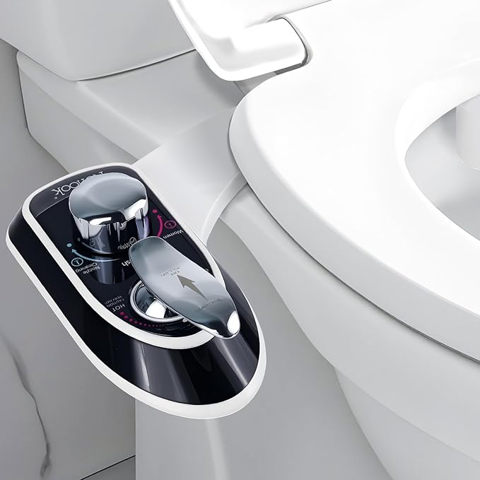Toilet Attachment for Toilets Seat, Self-Cleaning Hot&Cold Water Bidet-Toilet by Renook