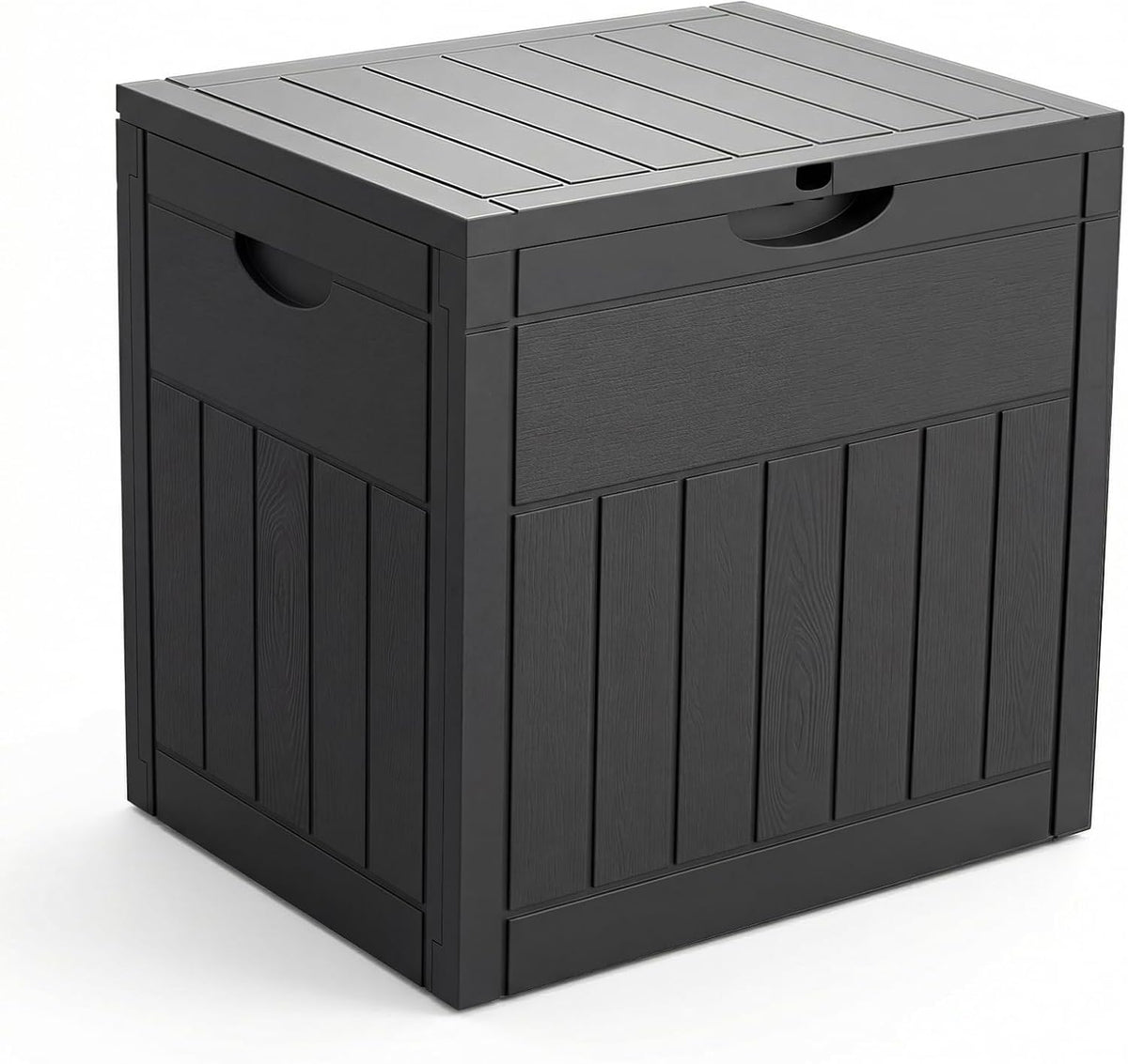 vounot® 126l outdoor storage box with lid, lockable, main product view