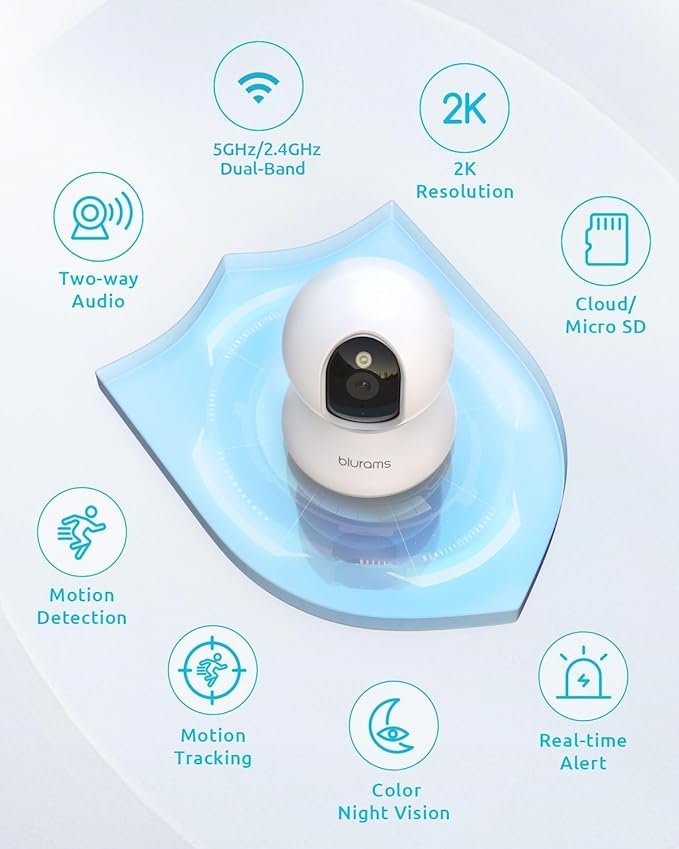 blurams Cameras for Home Security, 2K Pet Camera - Image 2