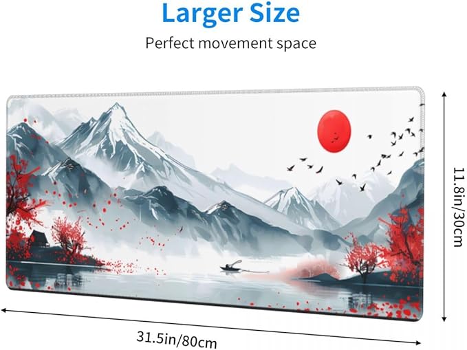 CANFLASHION Desk Pad, Office Desk Mat 31.5"×11.8" Large Gaming Mouse Pad - Image 2