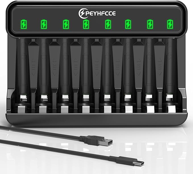 PEYHFCCE AA AAA 8 Bay Battery Charger by Unknown