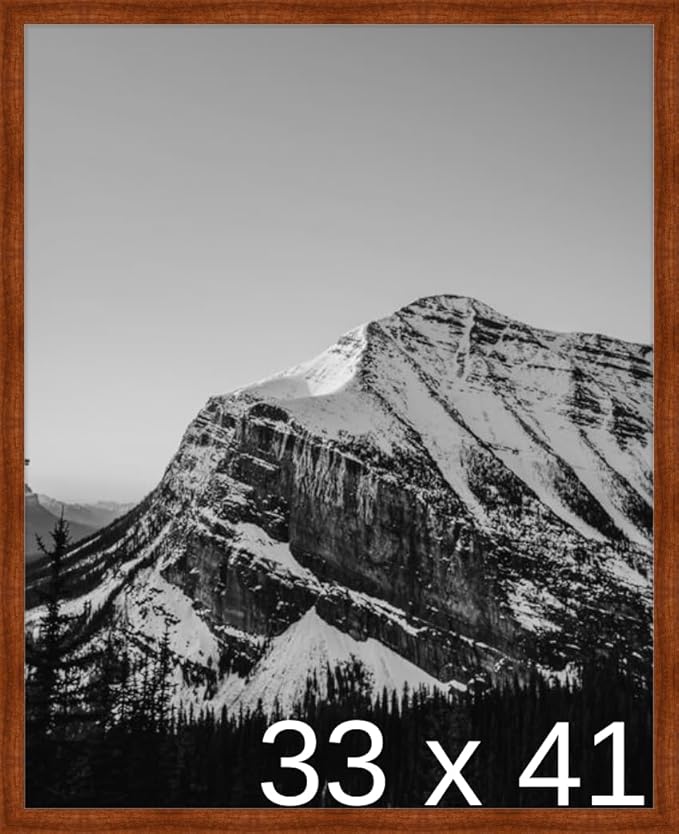 Frame It Easy 33 x 41 Russet Wood Frame by FrameItEasy